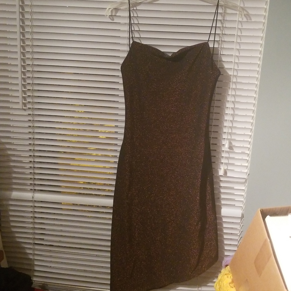 Mandee Backless Sparkle Party Dress Jr M NEW